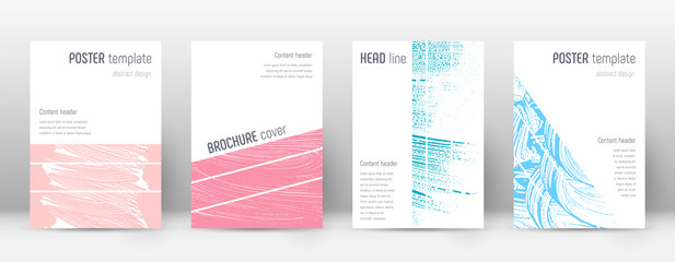 Cover page design template. Geometric brochure lay