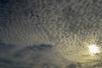 Dettail of the sky full of clouds
