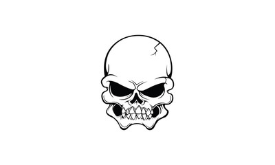Angry Skull Vector