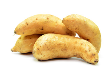 Sweet potatoes isolated