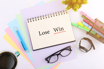 Note writing Lose or win