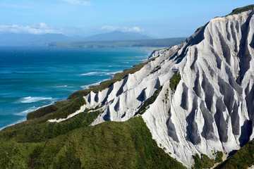 The white rocks, Iturup island, Kuril islands, Russia