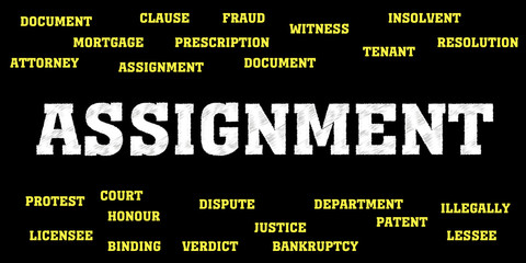 assignment Words and tags cloud