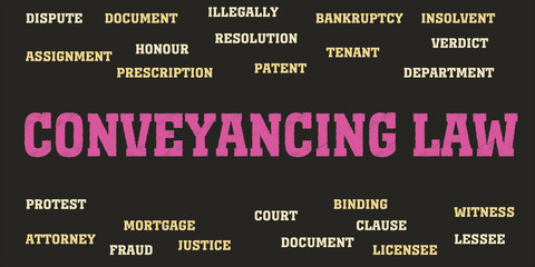 conveyancing law Words and tags cloud