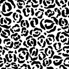 Seamless abstract pattern art. Texture with Hand Painted Crossing Brush Strokes for Print. Animal fur texture background. Modern graphics.