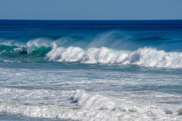 Landscape of thewaves of the australian ocean in Perth