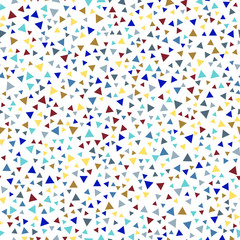 Seamless vector EPS 10 geometric pattern  with different color triangles