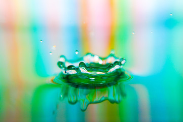 colorful water drop 