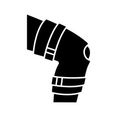 Knee brace glyph icon