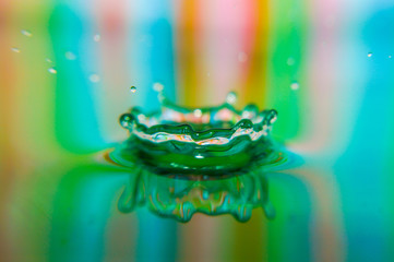 colorful water drop 