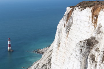 White cliff blue sea