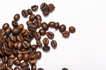 Coffee beans. Isolated on a white background