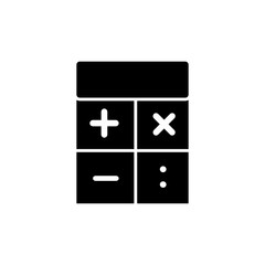 mathematic icon vector glyph style