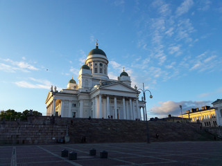Fototapeta premium Helsinki Cathedral and Helsinki Senate Square