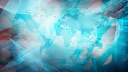 World map illustration economy breaking news