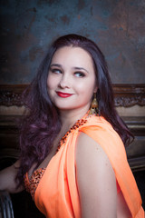 Naklejka premium Lady