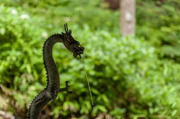 Fototapeta premium Dragon shaped fountain