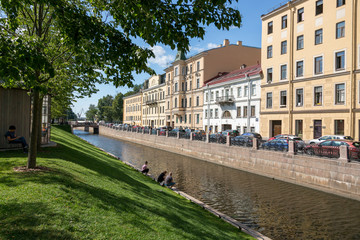 View of the Admiralty Canal near the city park 