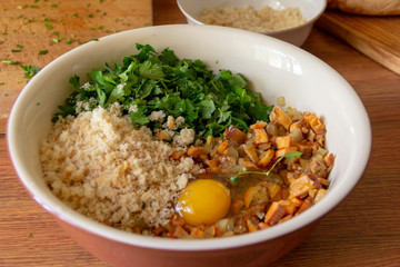 ingredients for mushroom cutlets