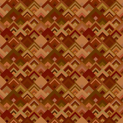 Brown abstract diagonal square mosaic pattern background - vector wall illustration