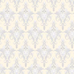 Fotobehang Seamless vintage vector background. Vector floral wallpaper baroque style pattern © antalogiya