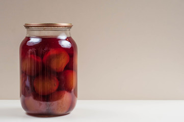 can of compote for the winter
