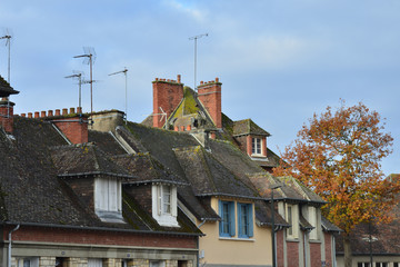 Fototapeta na wymiar village architecture in France