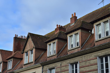 Fototapeta na wymiar village architecture in France