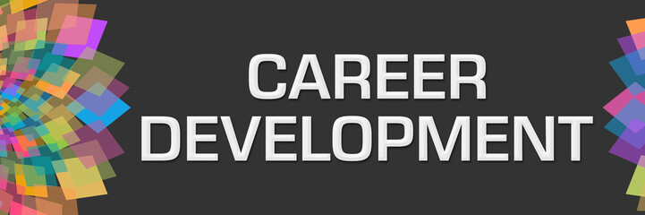 Career Development Dark Colorful Floral Left 