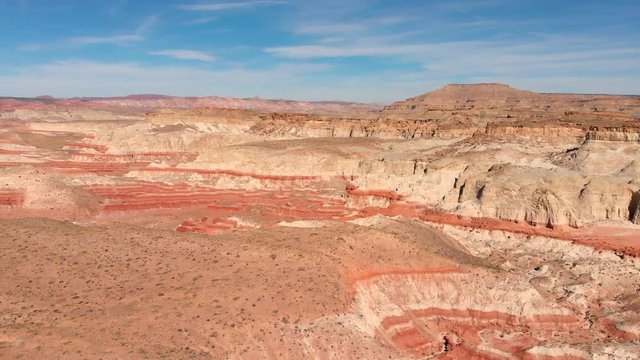 Drone aerial near Paria Rimrocks Toadstool Hoodoos in the Grand Staircase-Escalante National Monument