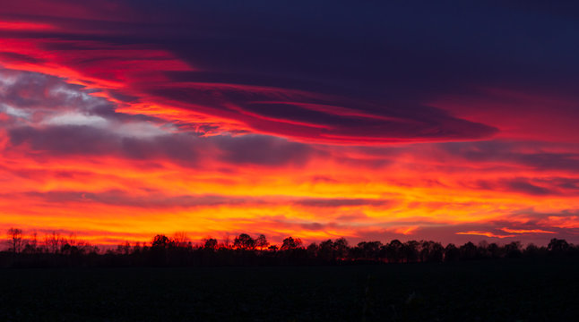 UFO Cloud Sunset