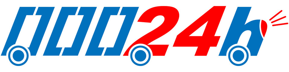 24h fast delivery illustration