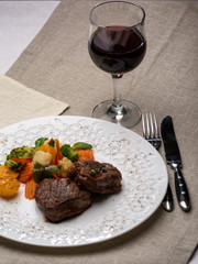 Restaurant table setting