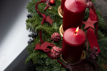 Adventskranz, Advent und Weihnachten