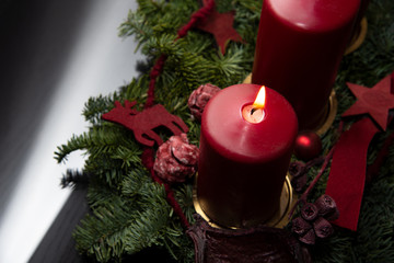 Adventskranz, Advent und Weihnachten