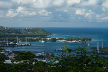 Fototapeta na wymiar Seychelles, Mahe - port