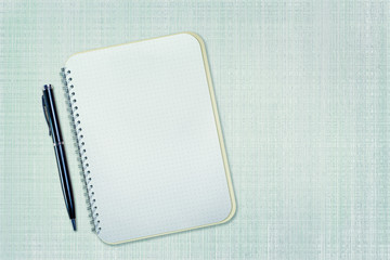 Blank notebook