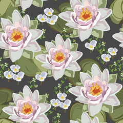 Seamless vintage floral pattern for gift wrap and fabric design