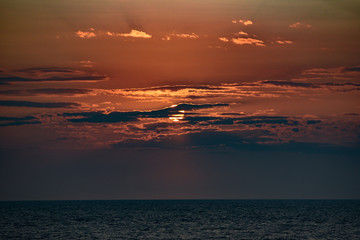 Sunset on the Adriatic Sea.