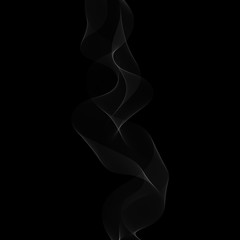 Obraz premium Abstract smoke on dark background. Smoke formation in space. Smoke realistic.