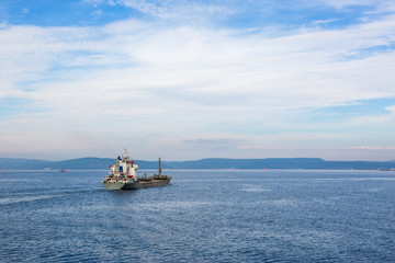 ship in the sea