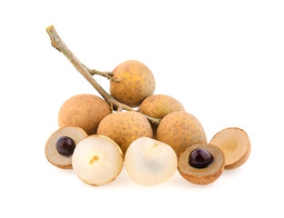 Longan isolated on white background
