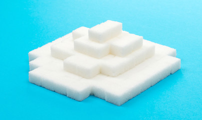 Pile of sugar cubes