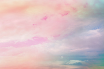 pastel pink and blue color sky wallpaper background