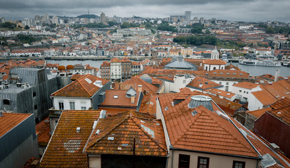 Fototapeta na wymiar Panoramic view over Porto