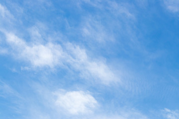 Blue sky with white cloud background