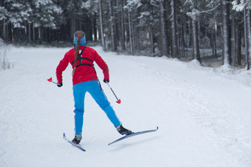 skier on slope