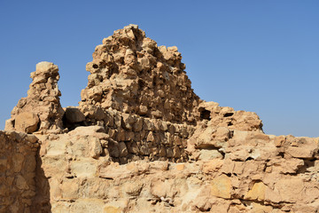 Masada fortress, ancient fortification in Israel situated on top of an isolated rock plateau