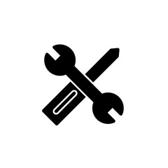 service icon vector glyph style