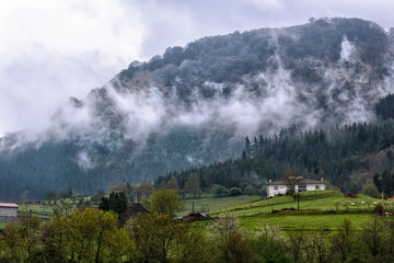 landscape in the basque country